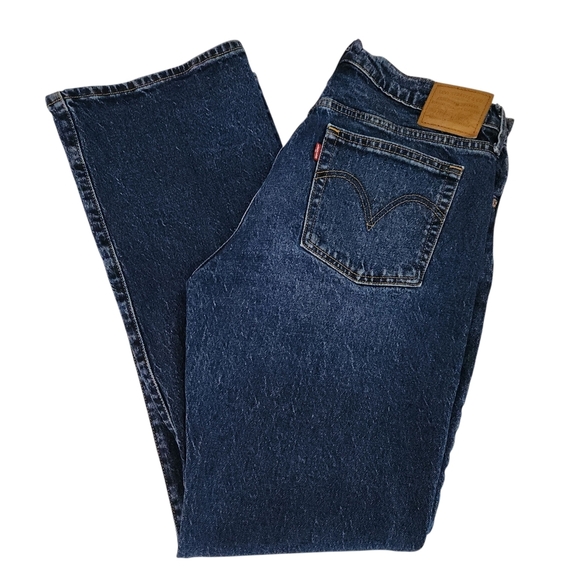 LEVI’S Wedgie Bootcut Jeans Dark Wash High Rise Button Fly w32 l32 - Picture 1 of 15